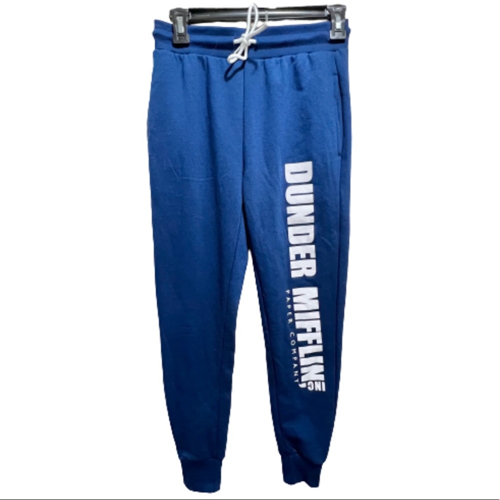 The Office Dunder Mifflin Paper Company Blue Women’s Joggers Sweatpants XS